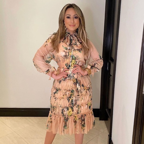 Zimmerman Style Floral Midi Dress - Picture 1 of 5